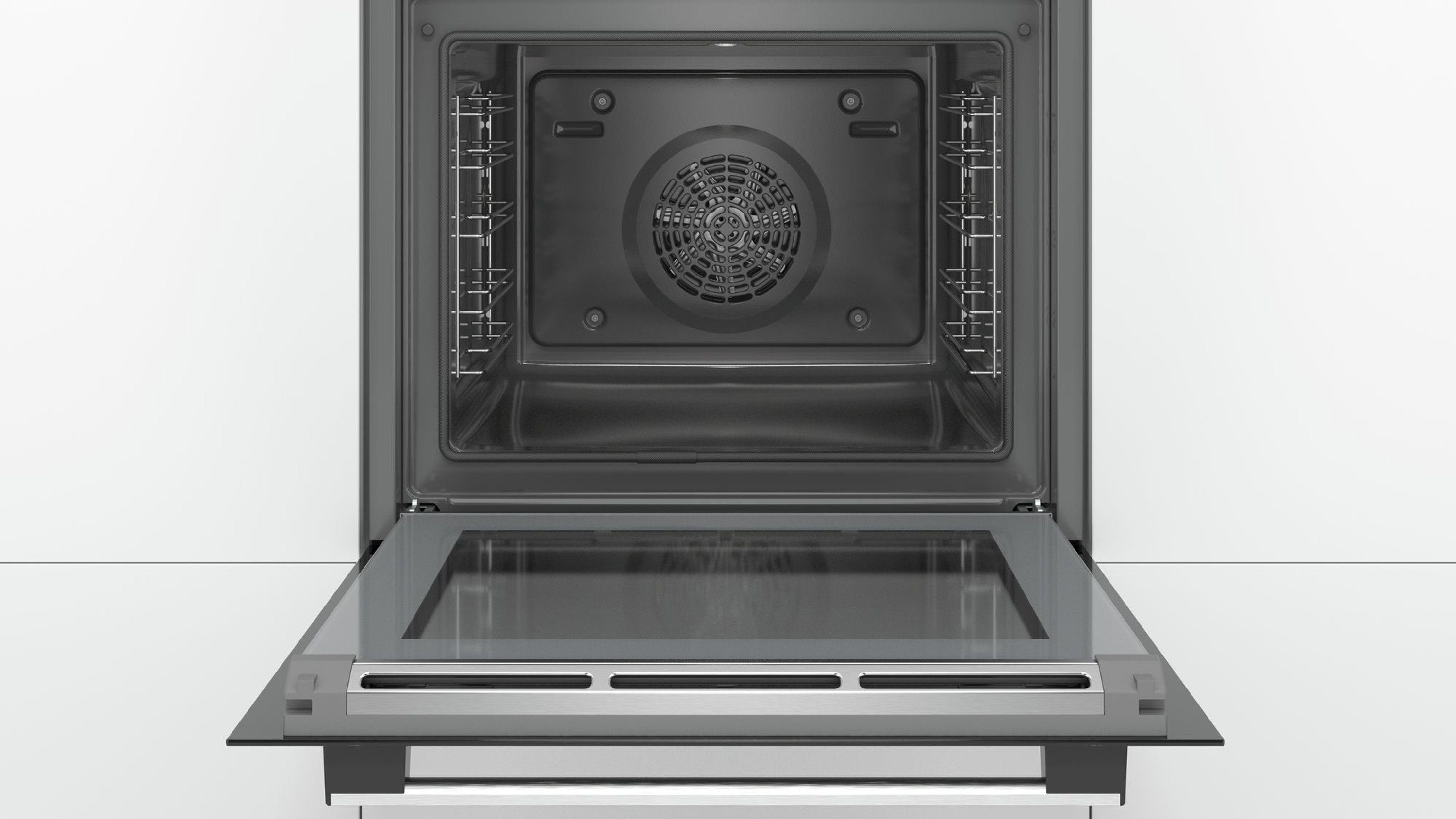 BOSCH Einbaubackofen HBA573BS1, mit Auszugssystem nachrüstbar, mit Pyrolyse-Selbstreinigung
