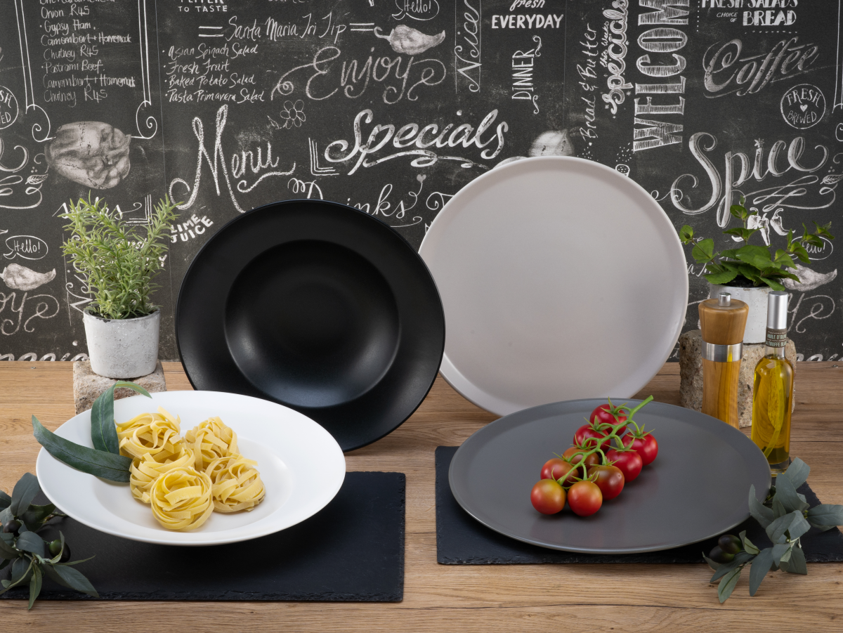 CreaTable Pastateller Manhattan Grau 27 cm