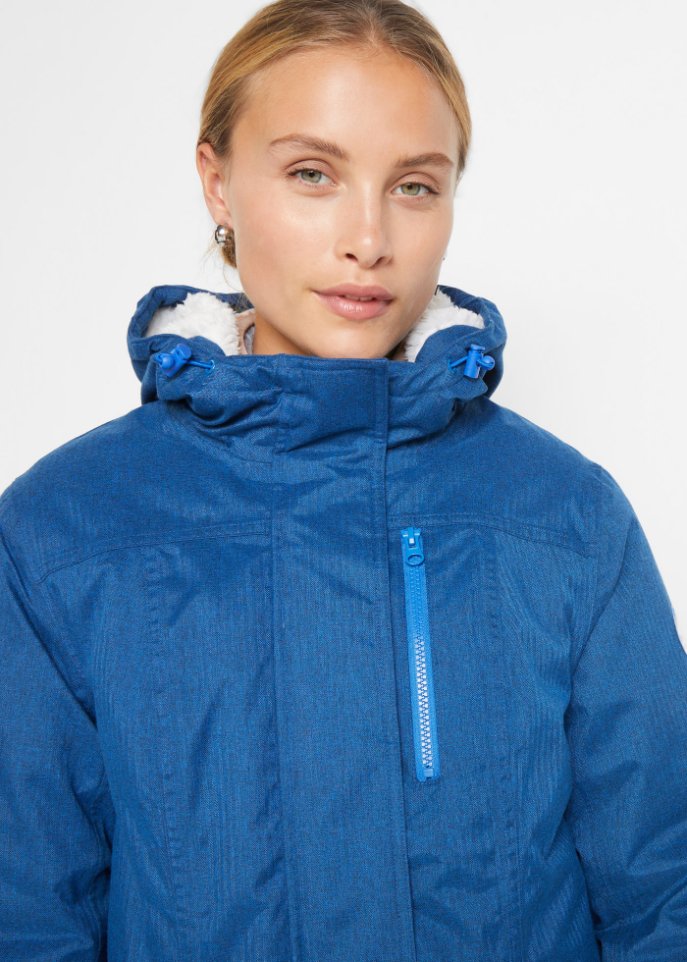 Funktions-Parka mit Teddyfleece und Kapuze