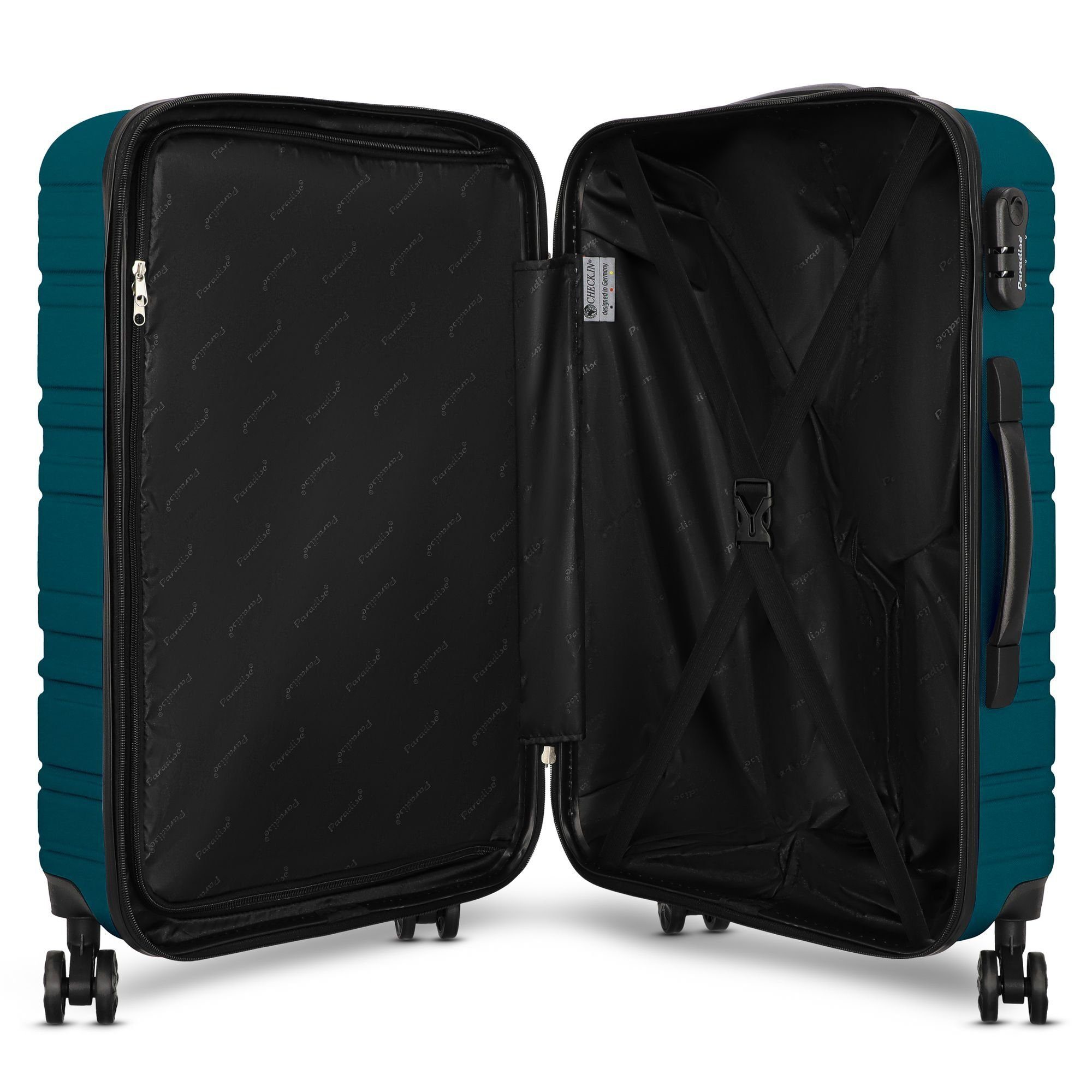 CHECK.IN® Trolleyset Paradise, 4 Rollen, (3-teilig, 3 tlg), ABS