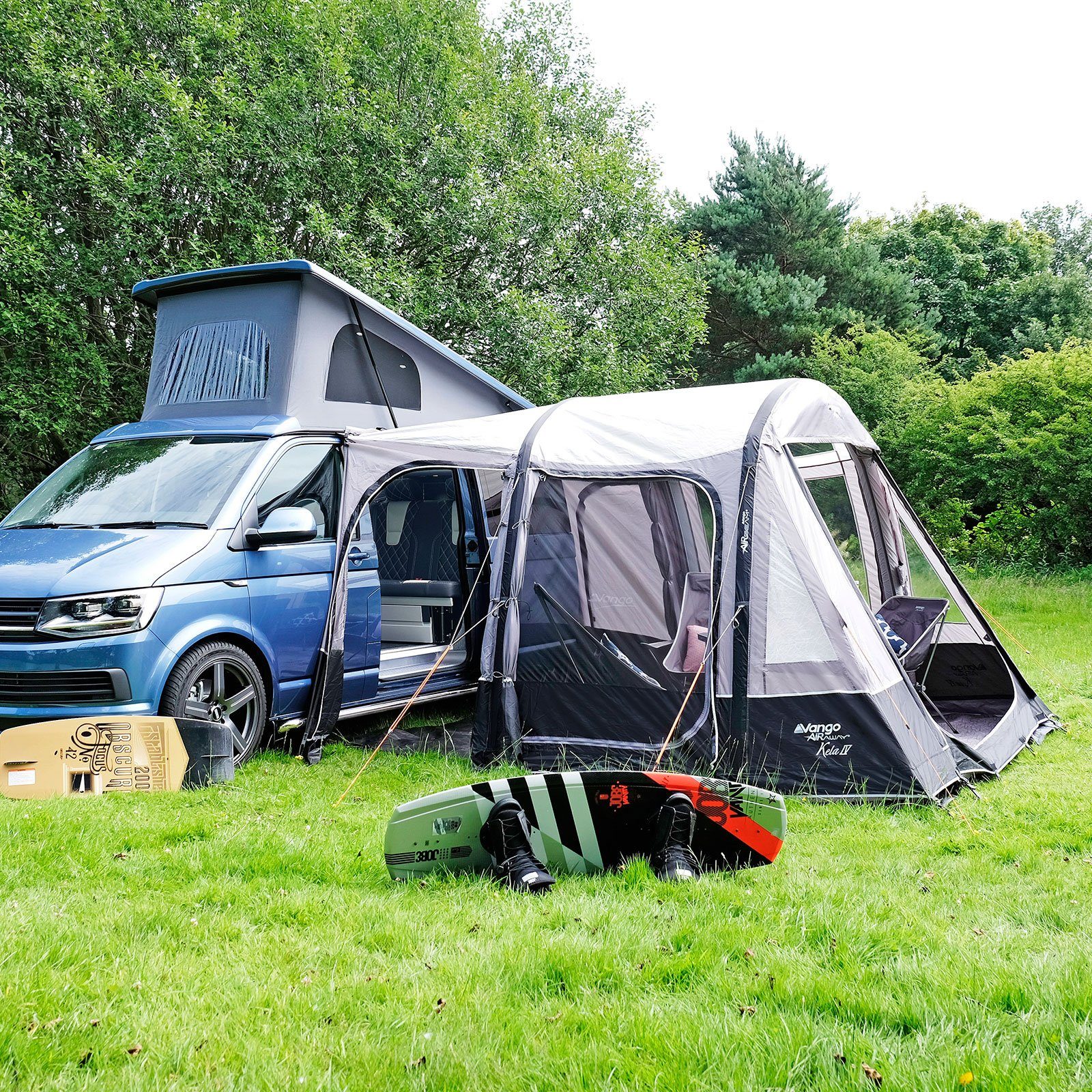 Vango aufblasbares Zelt Bus Vorzelt Kela V Air Low Camping, Bus Luft Zelt Van VW Airbeam Aufblasbar