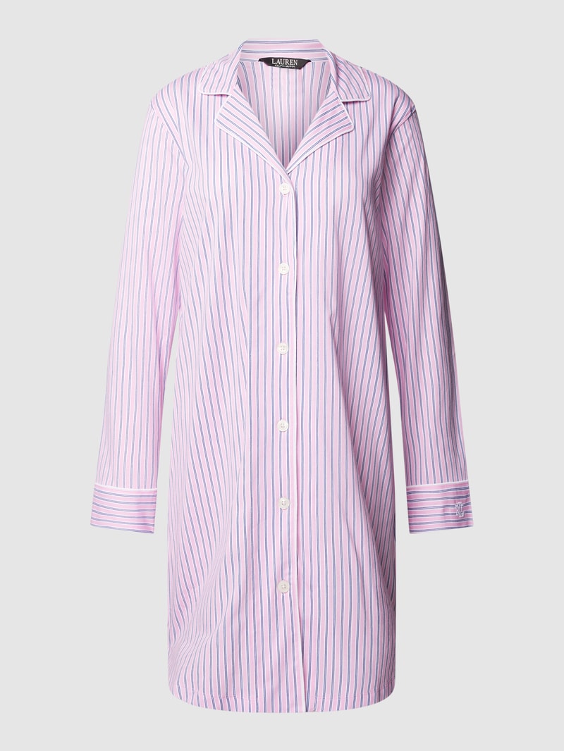 Nachthemd mit Streifenmuster in rosa