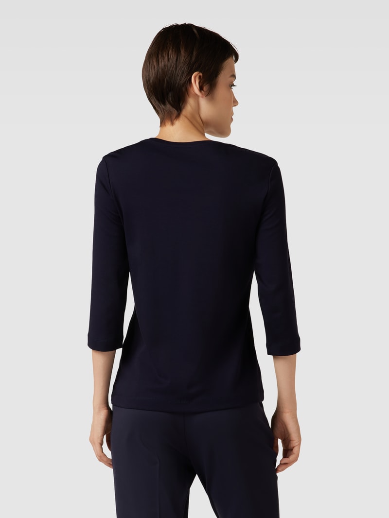 Longsleeve mit 3/4-Arm in dunkelblau