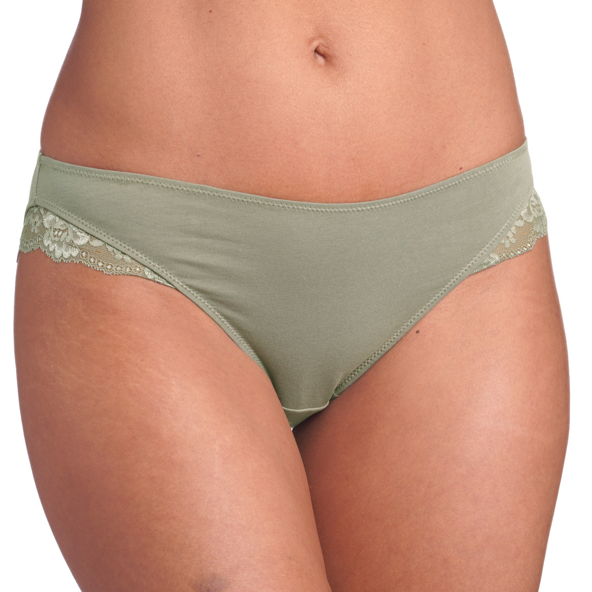 4 Damen Slips mit dezenter Spitze