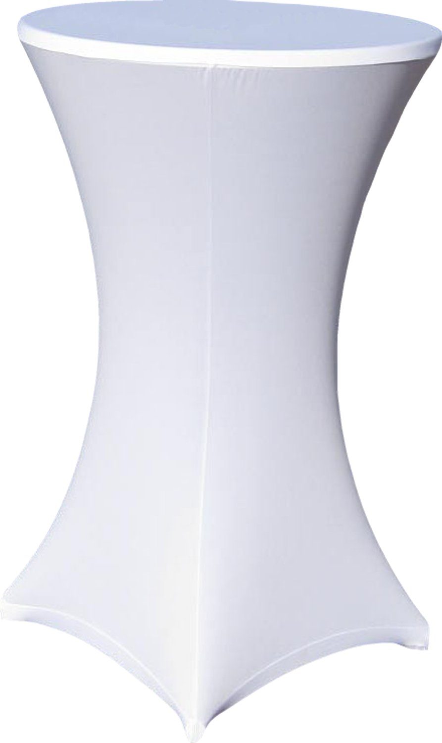 Stehtischhusse Stehtischhusse Stretch für Bistrotisch mit 4 Fußlaschen elastisch, EXKLUSIV HEIMTEXTIL, mit Fußlaschen Durchmesser 80 cm