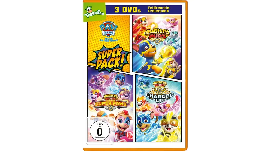 Paw Patrol - Mighty Pups 3er Pack  [3 DVDs]