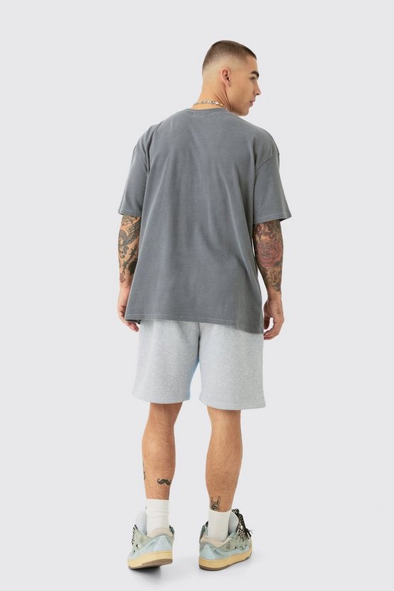 Oversize T-Shirt mit Space-Print
