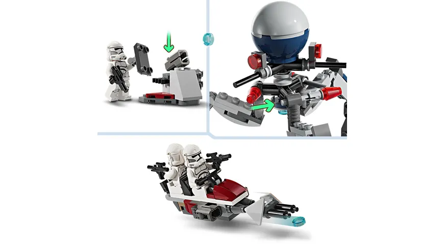 LEGO Star Wars 75372 Clone Trooper & Battle Droid Battle Pack Set