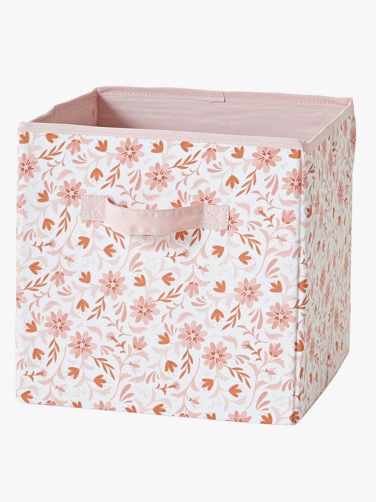 Vertbaudet Kinderzimmer 3er-Set Aufbewahrungsboxen BLUMENZAUBER - rosa