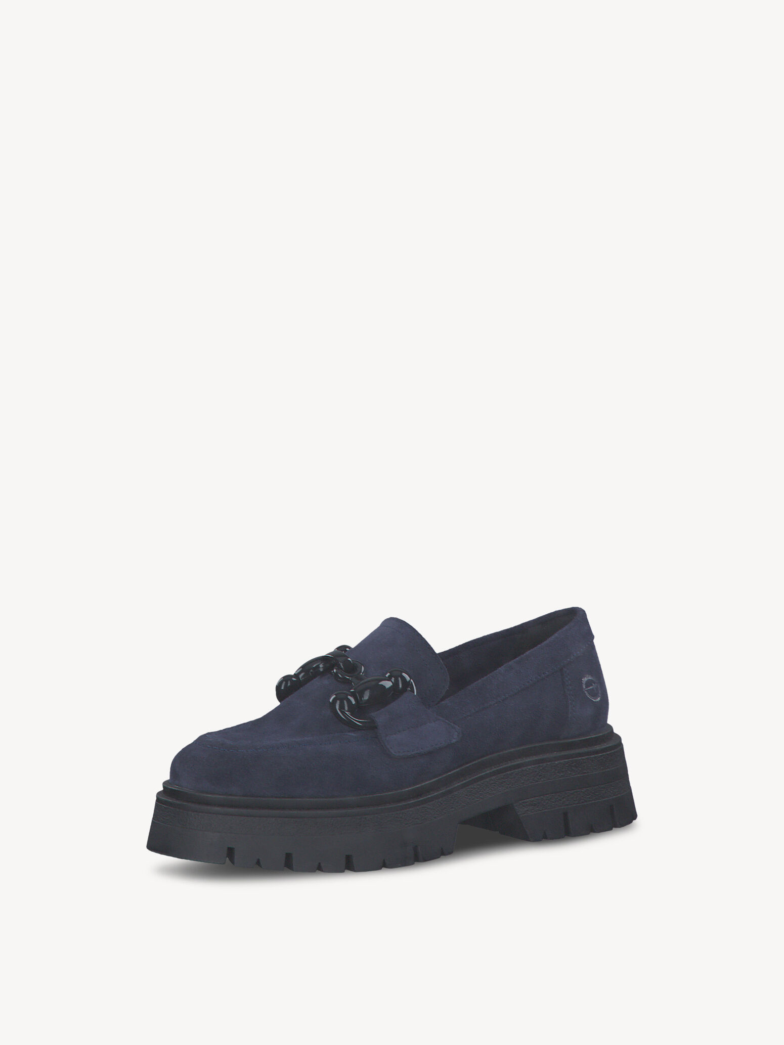 Slipper en cuir - bleu