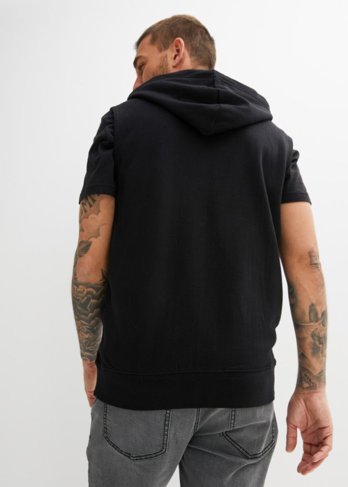 Sweatweste mit recyceltem Polyester