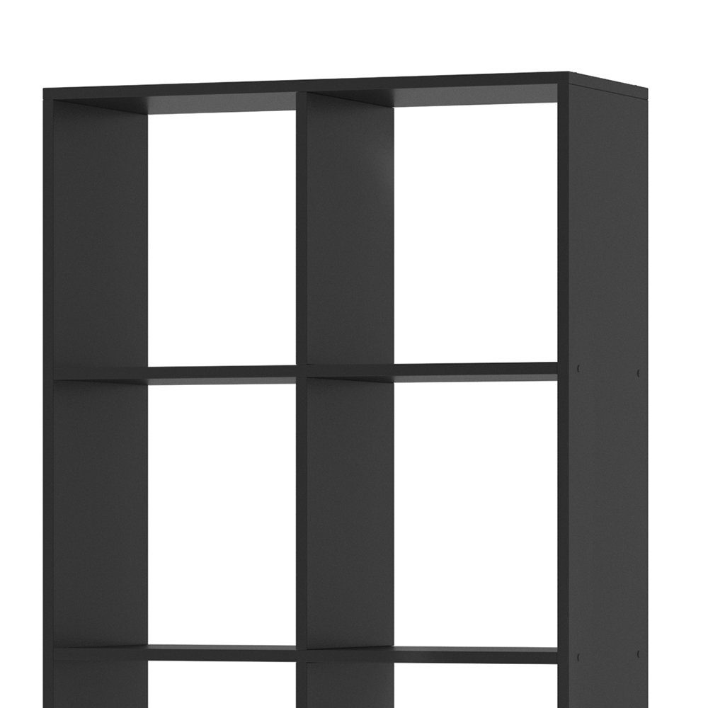 Vicco Raumteiler Bücherregal Standregal SCUTUM 8 Fächer Schwarz