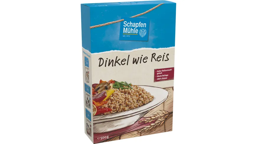 SchapfenMühle Dinkel wie Reis 500 g