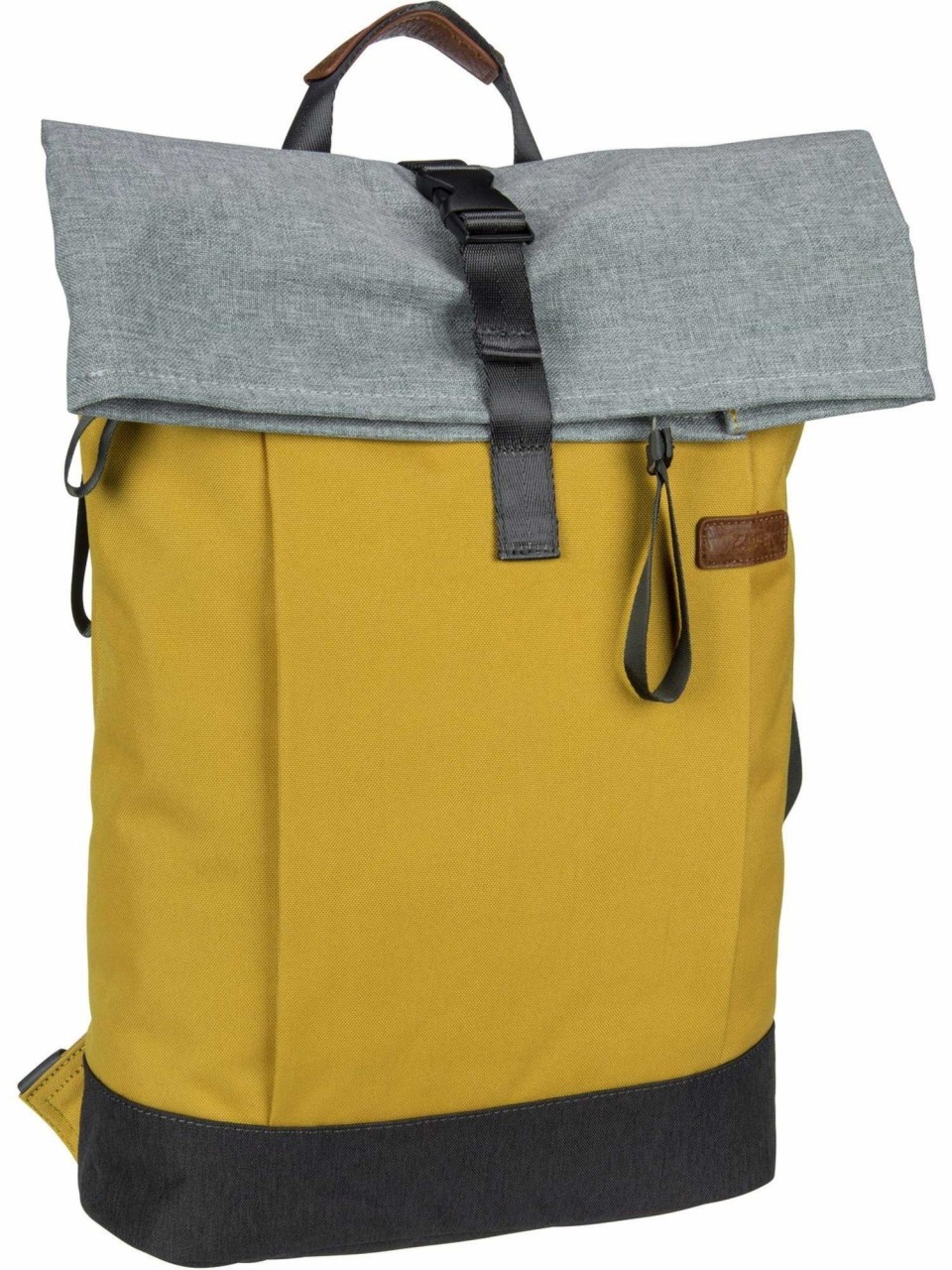 ZWEI Handtaschen gelb Rucksack Roll