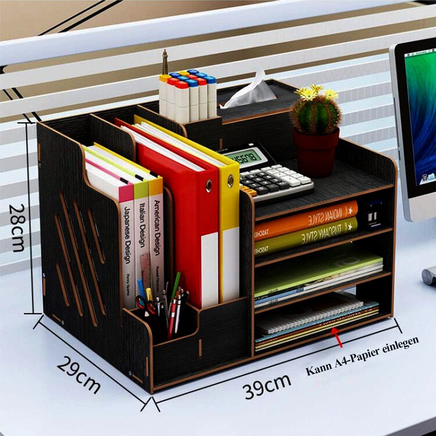 NUODWELL Aktenregal Aktenregal Schreibtisch Organizer, Desk Organizer große Kapazität