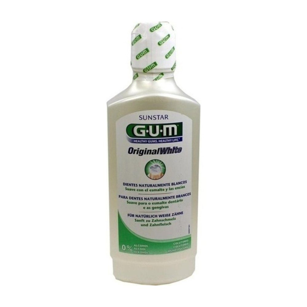 Sunstar Deutschland GmbH Mundspülung, GUM Original White Mundspülung o.Alkohol, 500 ml