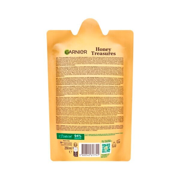 Garnier Loving Blends Honing Goud -shampoon täyttöpakkaus 250ml