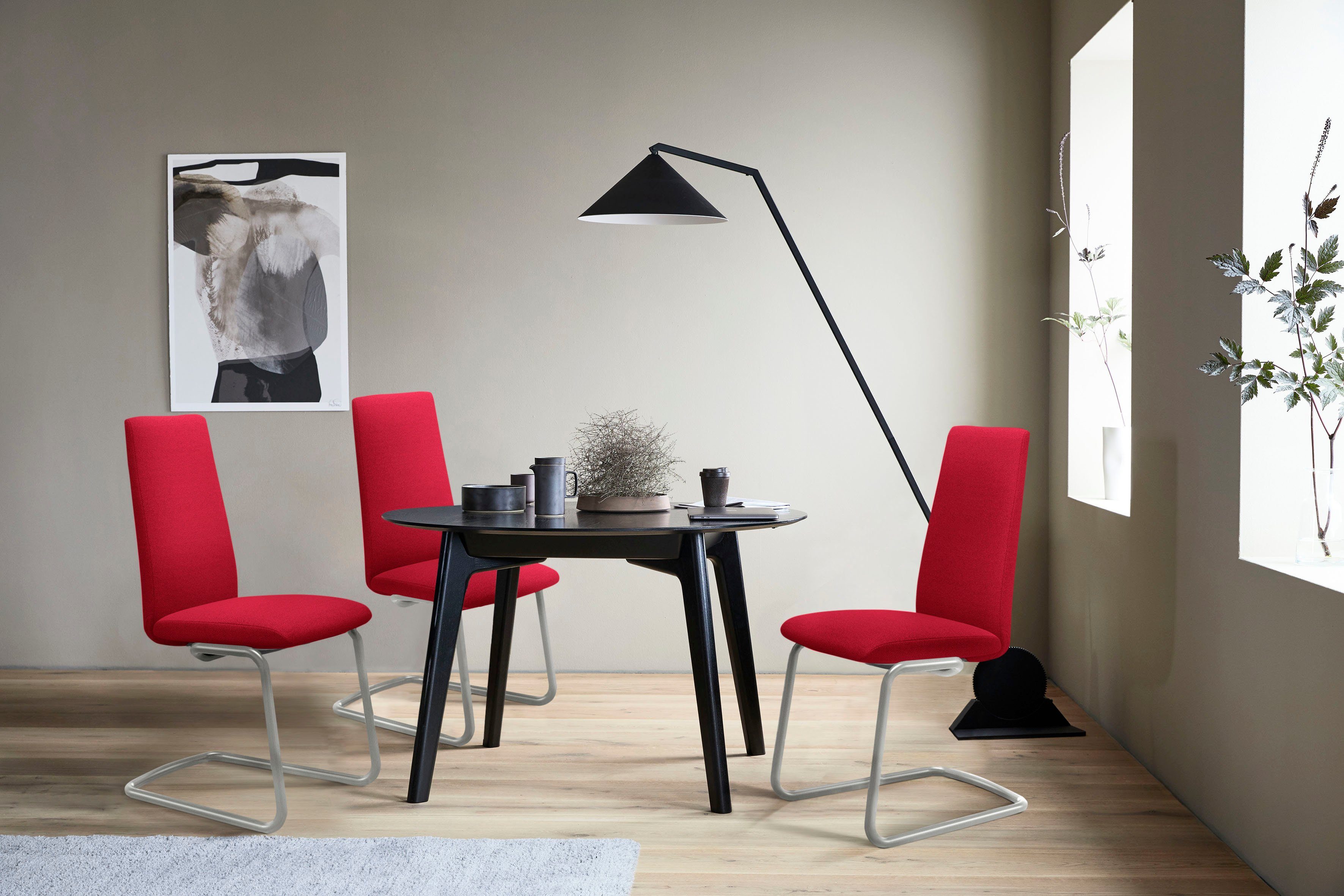 Stressless® Polsterstuhl Laurel, High Back, Größe L, mit Beinen aus Stahl in Chrom matt
