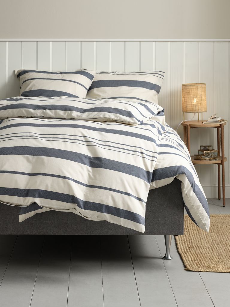 SILJE Gold SILJE Bettwäscheset 140x200 garngefärbt Marineblau