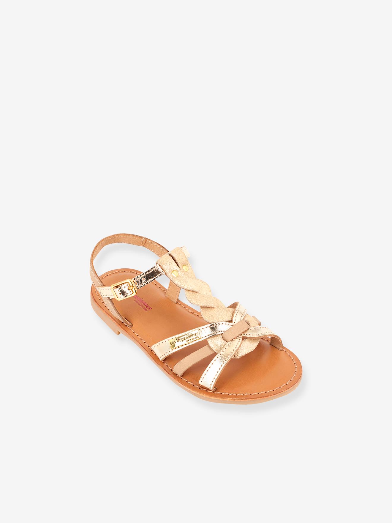 Sandales cuir enfant Badami LES TROPEZIENNES® PAR M. BELARBI beige