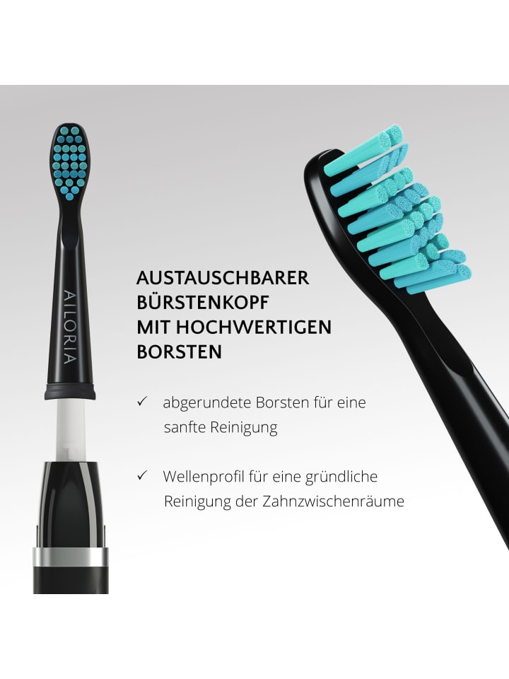 Ailoria FLASH TRAVEL USB-Schallzahnbürste in schwarz günstig kaufen onesize