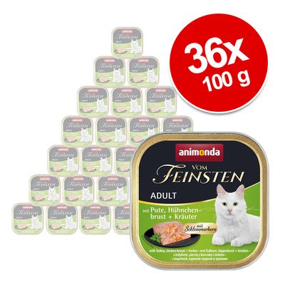 Megapack Animonda vom Feinsten Adult mit Schlemmerkern 36 x 100 g