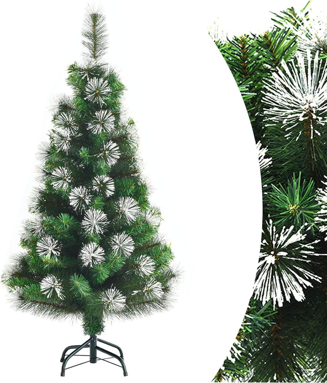 Costway 120cm Künstlicher Weihnachtsbaum mit Schnee