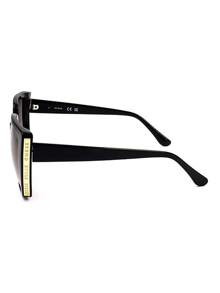Guess Damen-Sonnenbrille in Schwarz/ Hellbraun günstig kaufen 54