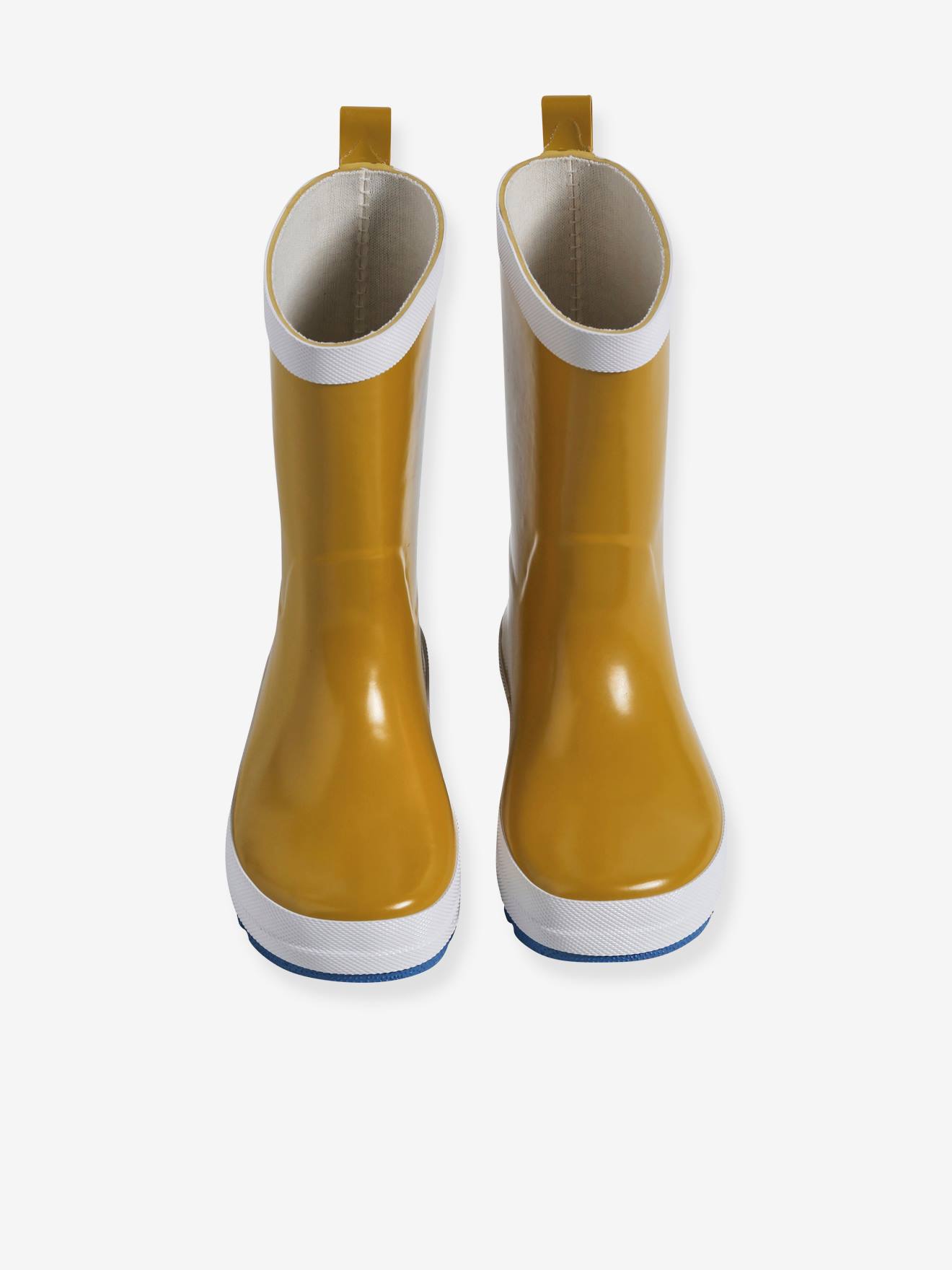 Vertbaudet Kinder Gummistiefel mit Reflektor - senfgelb