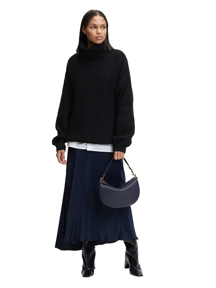 LIEBESKIND BERLIN Leder-Henkeltasche in Dunkelblau - (B)28 x (H)18 x (T)9 cm günstig kaufen onesize