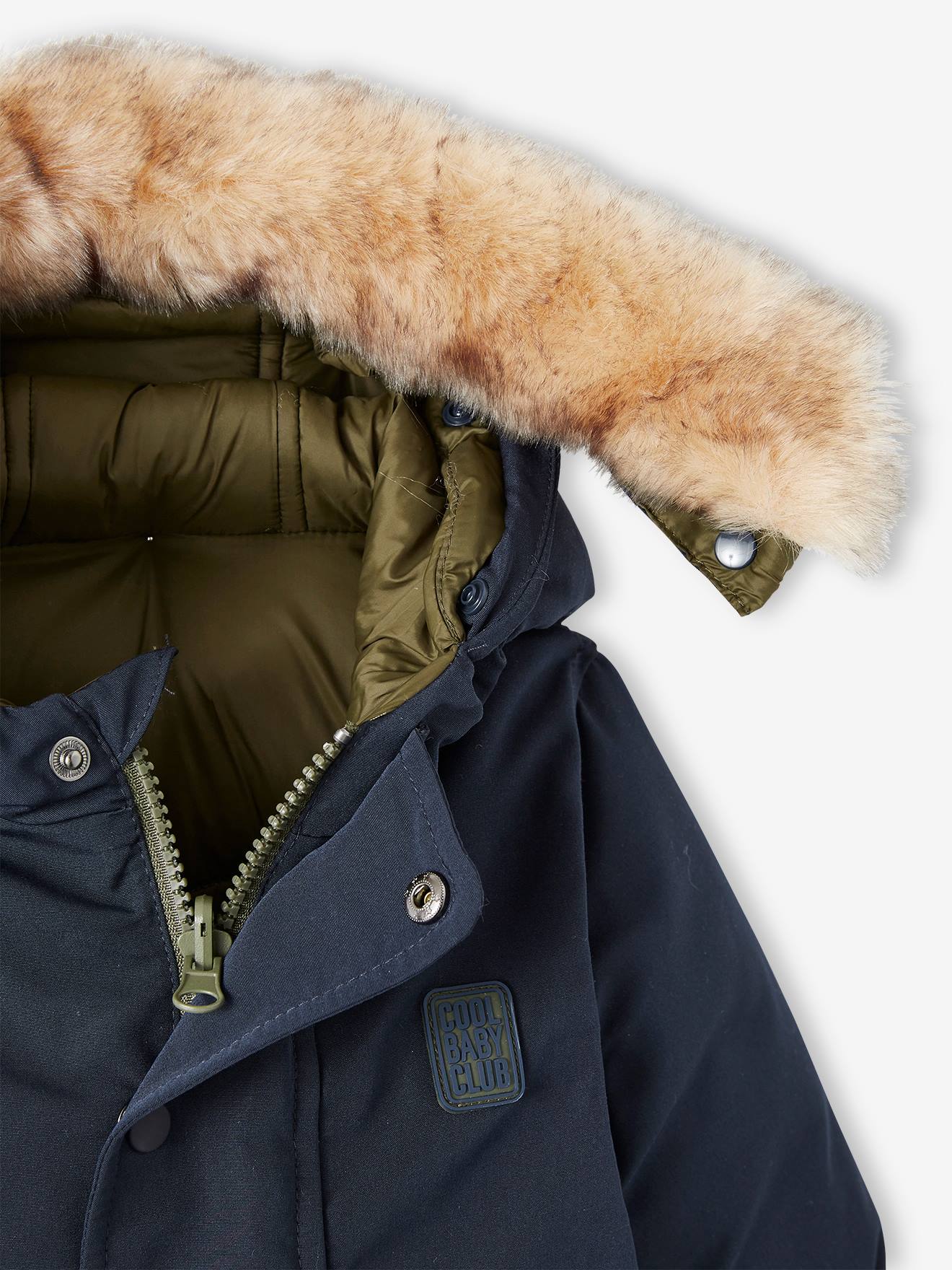 Vertbaudet Baby Wende-Jacke mit Recyclingmaterial - nachtblau