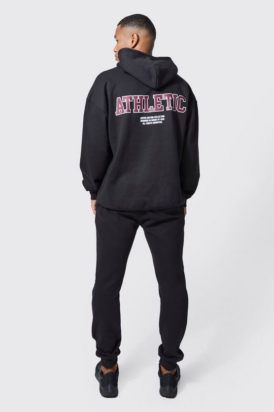 Man Active Oversize Athletic Hoodie