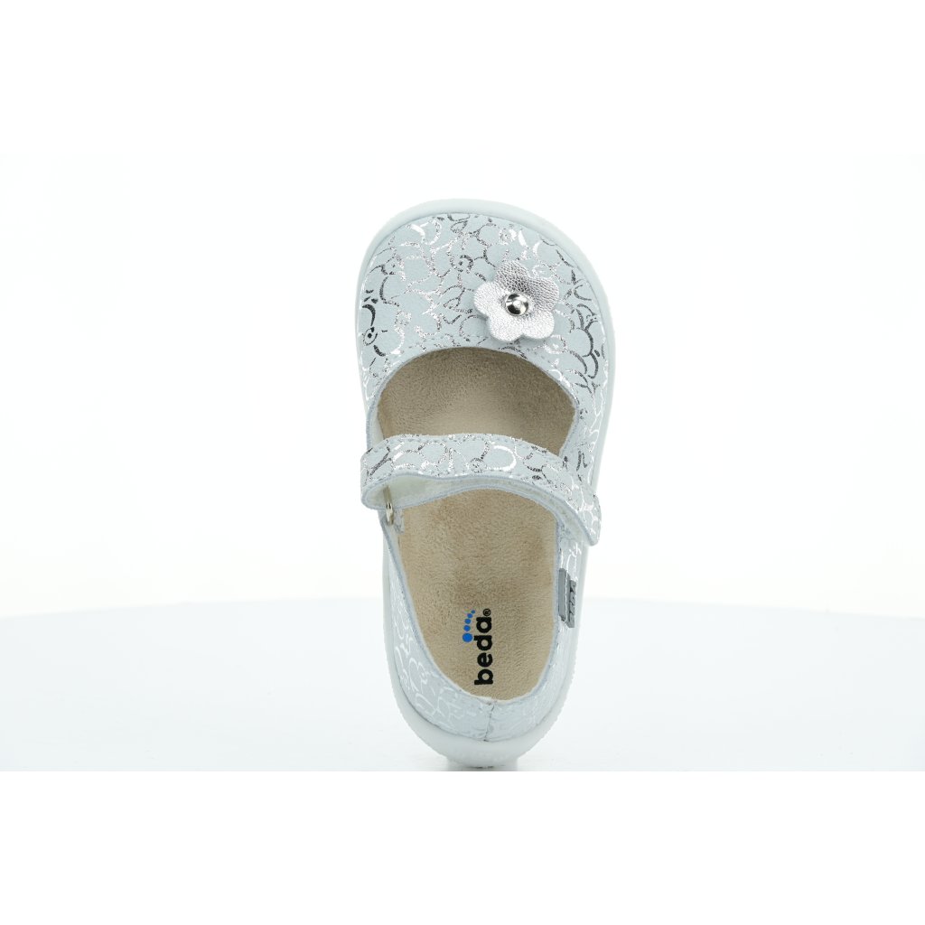 Beda Silberglanz Ballerinas (BF 0001 / BA / Leder)