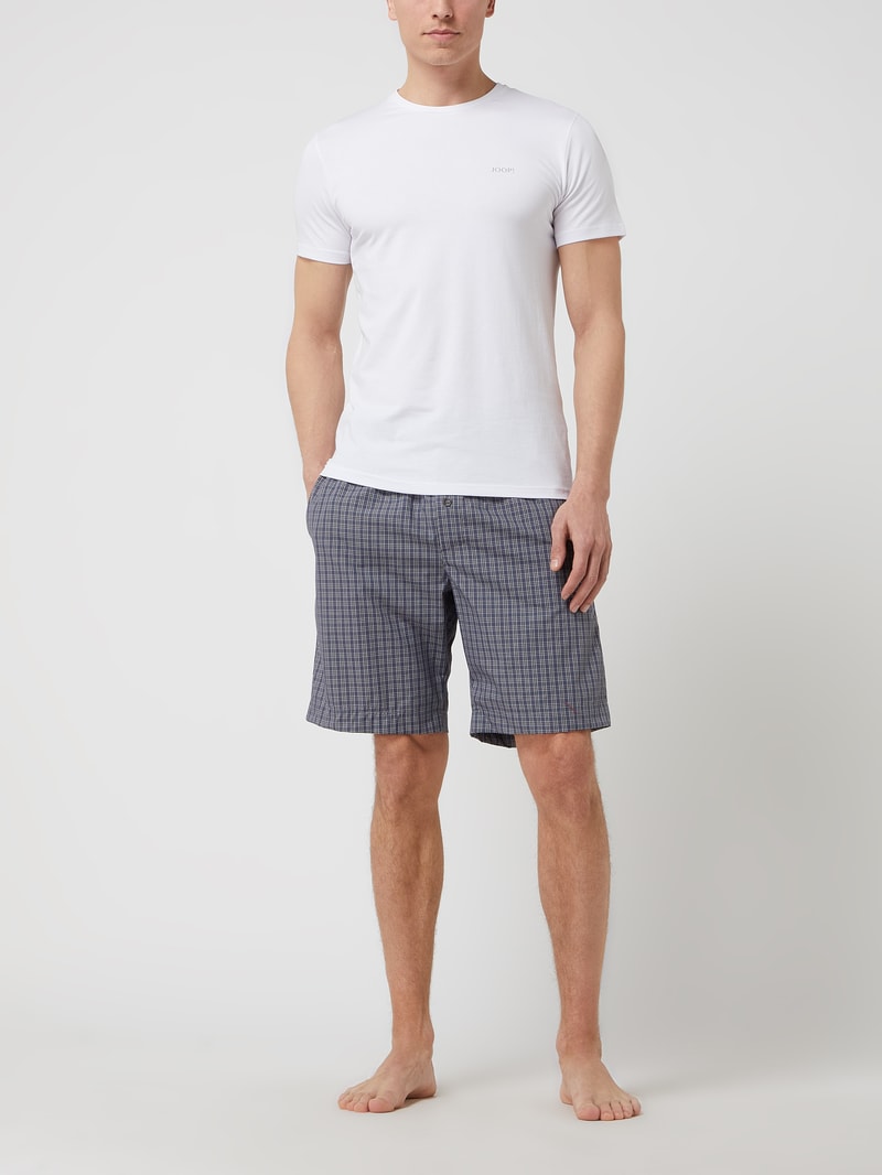 T-Shirt mit V-Ausschnitt im 3er-Pack Modell 'PERFORMANCE COTTON' in weiß