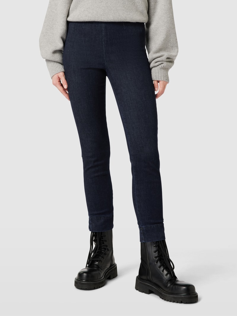 High Waist Skinny Fit Hose in Denim-Optik in jeans