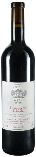 2020 Dornfelder halbtrocken - Weingut Bert Wechsler Erben