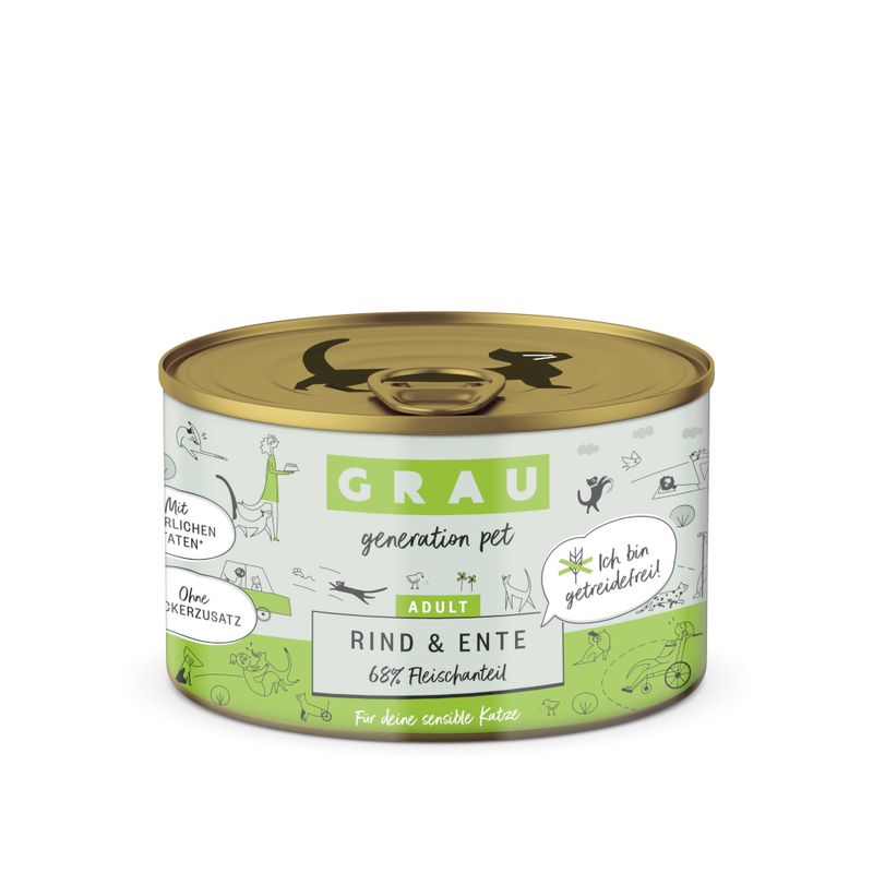 Sparpaket GRAU Adult Getreidefrei 12 x 200 g