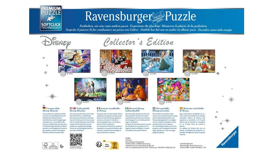 Ravensburger Puzzle - Alice im Wunderland – 1000 Teile  Puzzle für Erwachsene und Kinder ab 14 Jahren