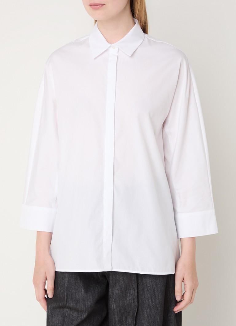 Μπλούζα MaxMara Delfina με κρυφό κούμπωμα