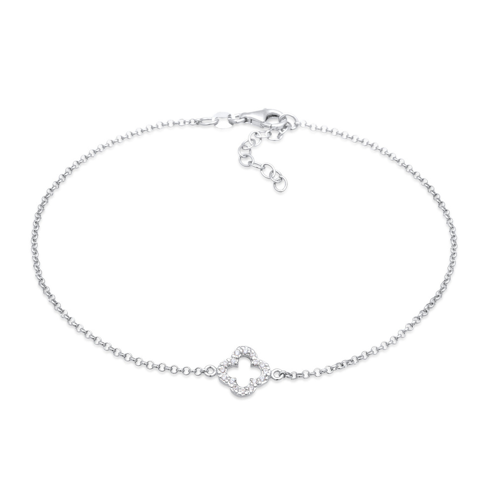 Elli Elli Bracelet de Cheville Femmes bracelet de cheville trèfle pendentif porte-bonh Bijoux