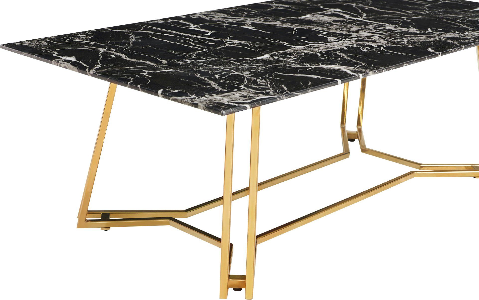 SalesFever Couchtisch, Tischplatte im Marmor-Design