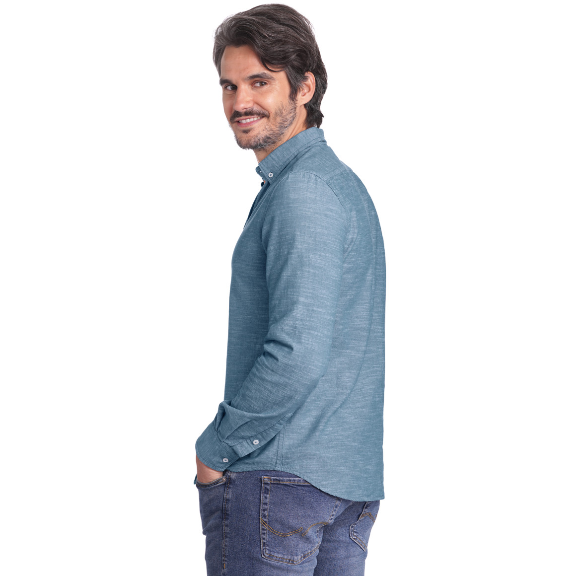 Herren Hemd mit Melange