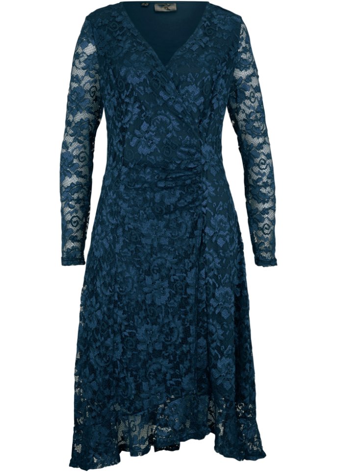 Spitzenkleid in Wickeloptik