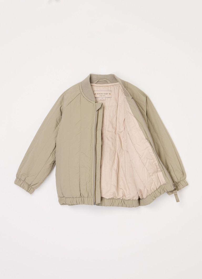 Konges Sløjd Juno quilted bomber jacket with embroidery