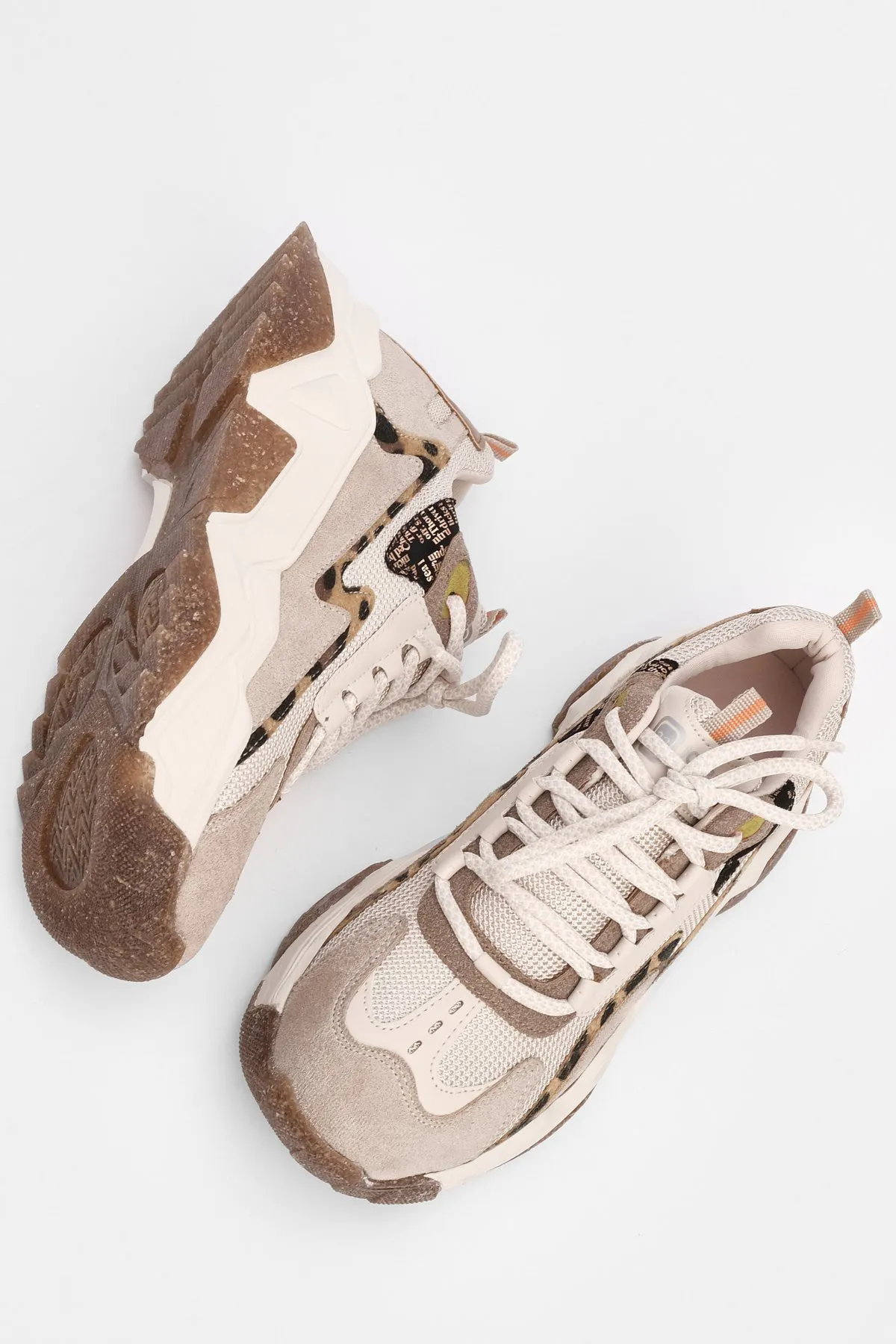 Marjin  Sneaker - Beige - Flacher Absatz