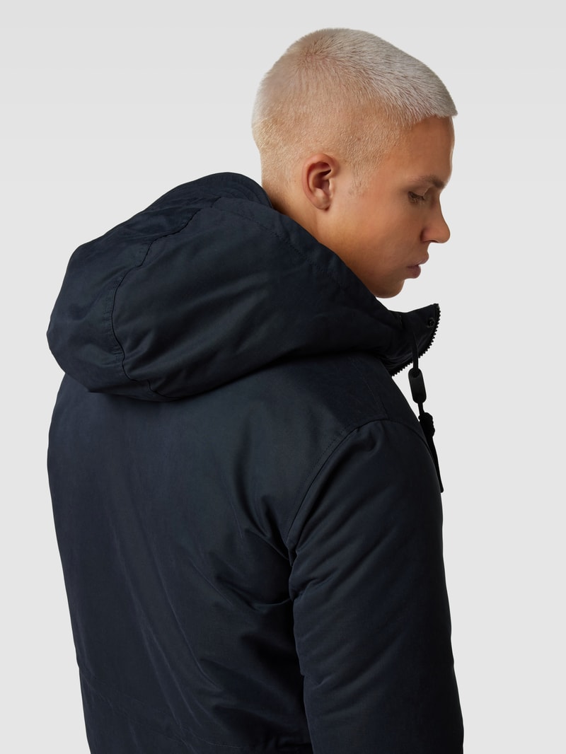 Parka mit Pattentaschen Modell 'ECLIP' in dunkelblau