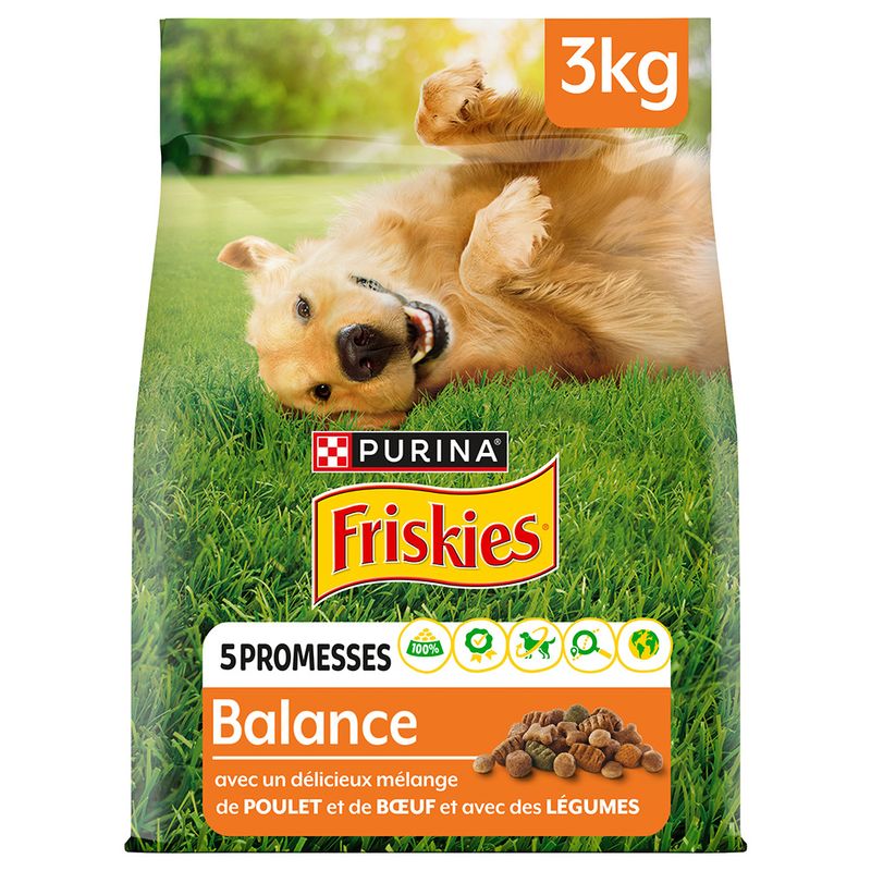PURINA FRISKIES Balance Hund mit Huhn, Rind und Gemüse