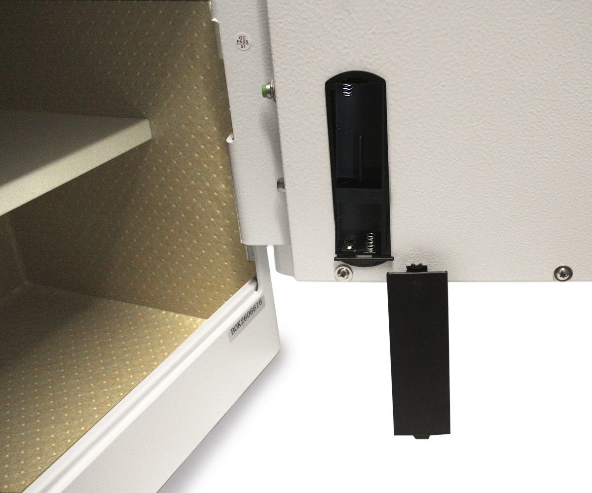 Basi Elektronik-Möbel-Tresor - mySafe Premium 350 - Code/Fingerprint - Weiß