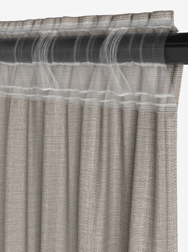 GODDO GODDO Vorhang 1x135x245cm Dunkelsand