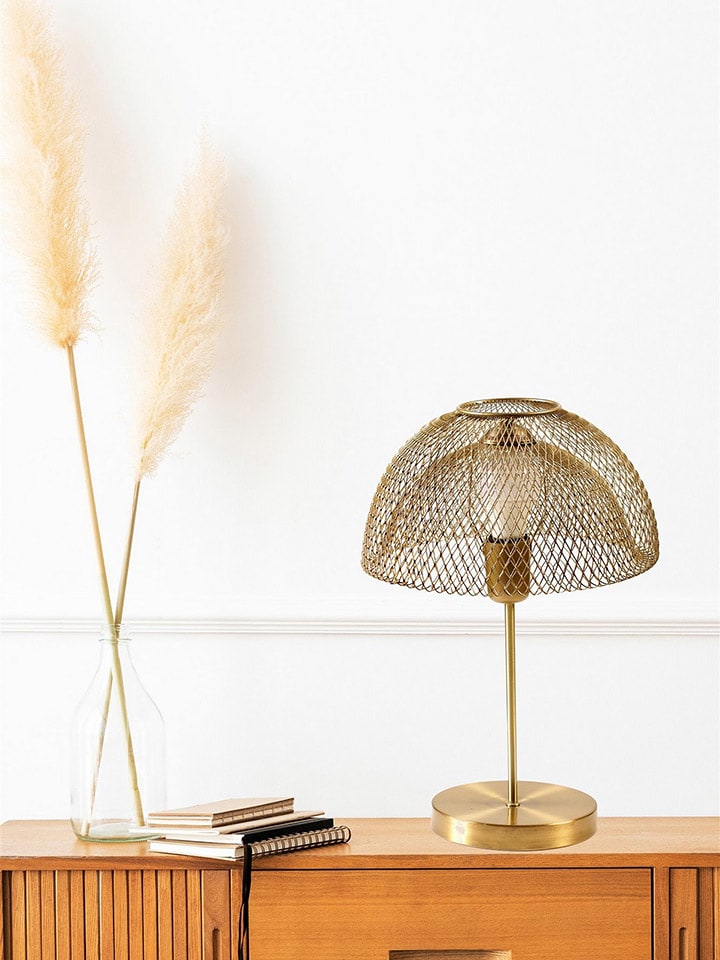 Opviq Tischleuchte in Gold - (H)40 x Ø 25 cm günstig kaufen onesize